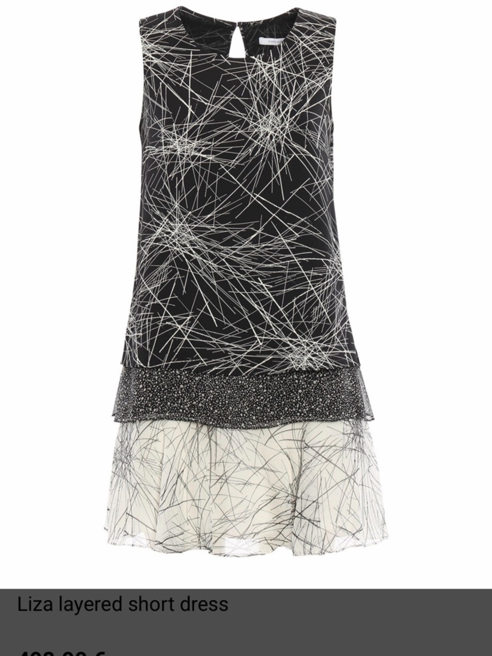 Diane von Furstenberg Liza Silk Layered Dress Size 2